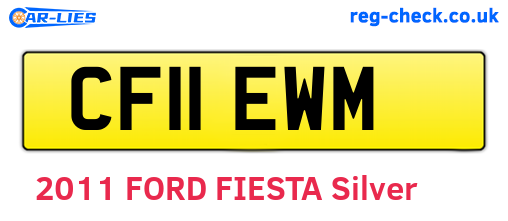 CF11EWM are the vehicle registration plates.