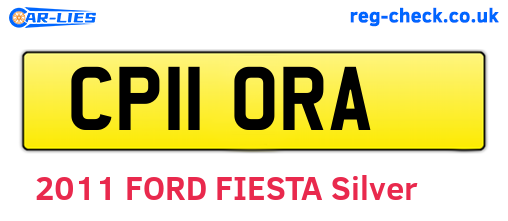 CP11ORA are the vehicle registration plates.