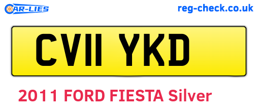 CV11YKD are the vehicle registration plates.