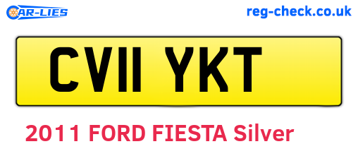 CV11YKT are the vehicle registration plates.