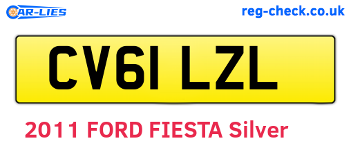 CV61LZL are the vehicle registration plates.