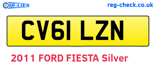 CV61LZN are the vehicle registration plates.