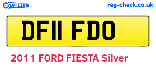 DF11FDO are the vehicle registration plates.