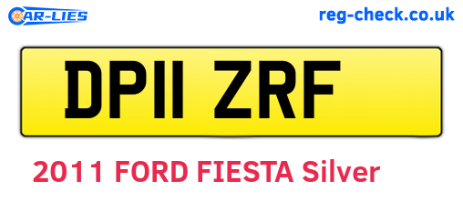 DP11ZRF are the vehicle registration plates.