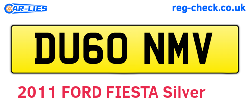 DU60NMV are the vehicle registration plates.
