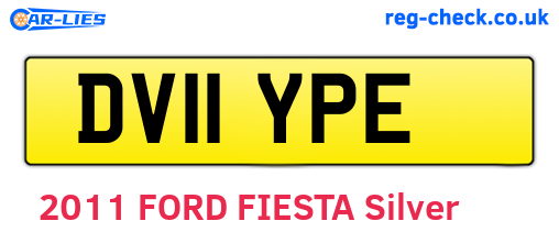 DV11YPE are the vehicle registration plates.