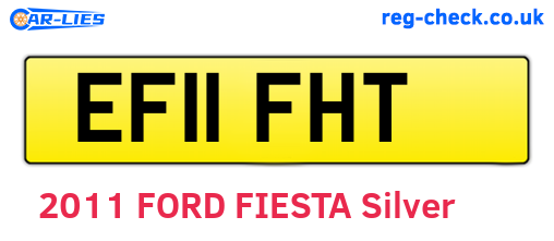 EF11FHT are the vehicle registration plates.