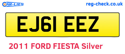 EJ61EEZ are the vehicle registration plates.