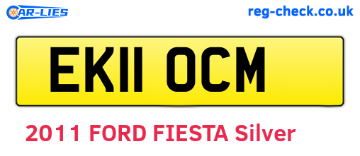 EK11OCM are the vehicle registration plates.