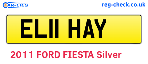 EL11HAY are the vehicle registration plates.