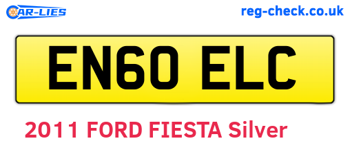 EN60ELC are the vehicle registration plates.
