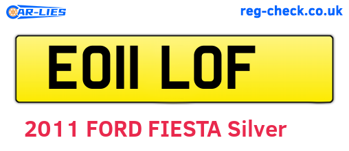 EO11LOF are the vehicle registration plates.