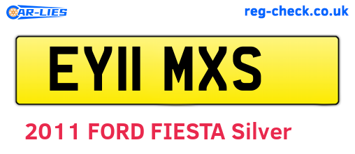 EY11MXS are the vehicle registration plates.