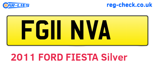 FG11NVA are the vehicle registration plates.