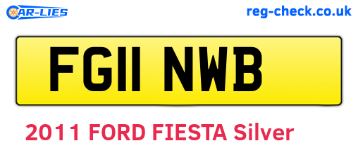 FG11NWB are the vehicle registration plates.