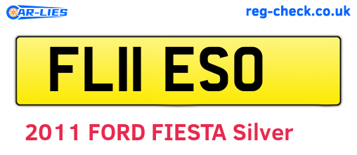 FL11ESO are the vehicle registration plates.