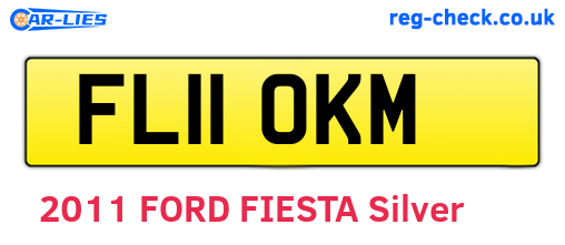 FL11OKM are the vehicle registration plates.