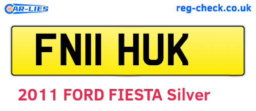 FN11HUK are the vehicle registration plates.