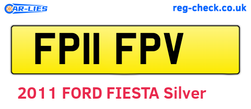 FP11FPV are the vehicle registration plates.