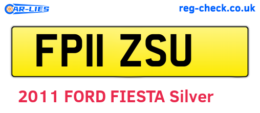FP11ZSU are the vehicle registration plates.