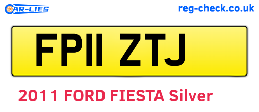 FP11ZTJ are the vehicle registration plates.