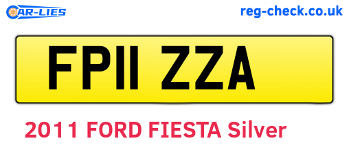 FP11ZZA are the vehicle registration plates.