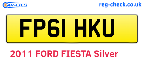FP61HKU are the vehicle registration plates.