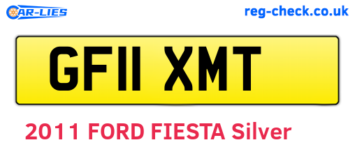 GF11XMT are the vehicle registration plates.