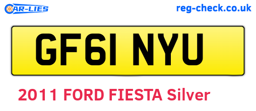 GF61NYU are the vehicle registration plates.