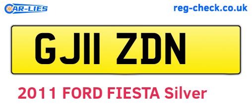 GJ11ZDN are the vehicle registration plates.