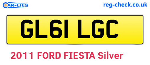 GL61LGC are the vehicle registration plates.
