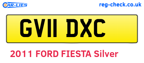 GV11DXC are the vehicle registration plates.
