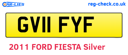 GV11FYF are the vehicle registration plates.