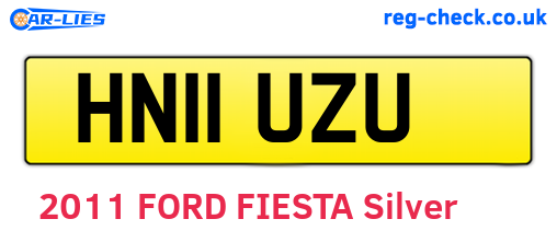 HN11UZU are the vehicle registration plates.