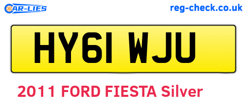 HY61WJU are the vehicle registration plates.
