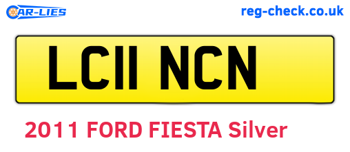 LC11NCN are the vehicle registration plates.