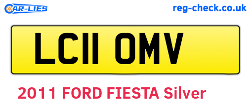 LC11OMV are the vehicle registration plates.