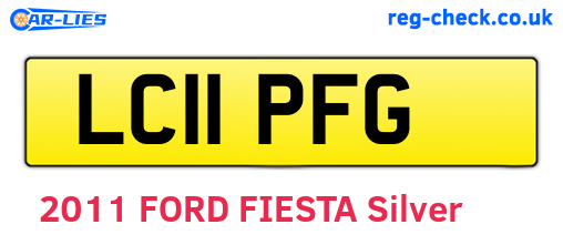 LC11PFG are the vehicle registration plates.