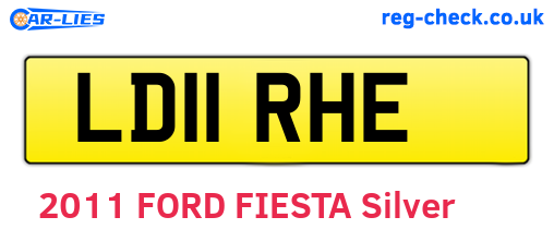LD11RHE are the vehicle registration plates.