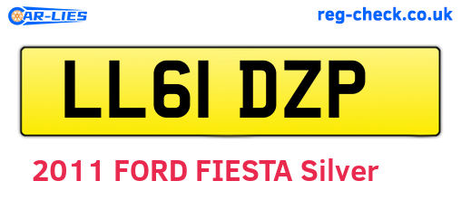 LL61DZP are the vehicle registration plates.