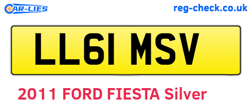 LL61MSV are the vehicle registration plates.