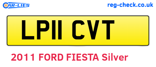 LP11CVT are the vehicle registration plates.