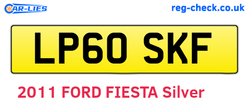 LP60SKF are the vehicle registration plates.
