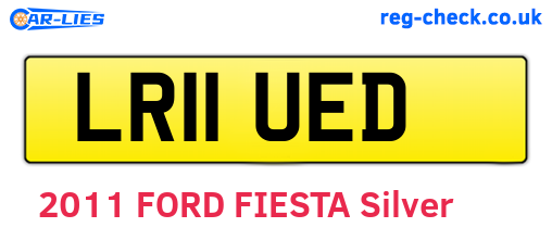 LR11UED are the vehicle registration plates.