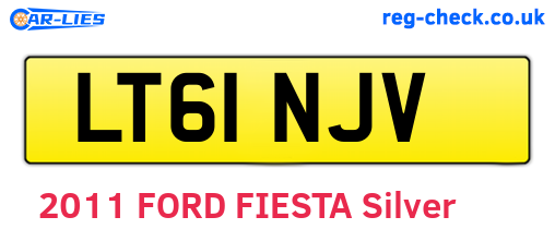 LT61NJV are the vehicle registration plates.