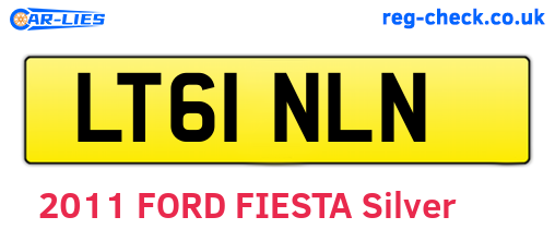 LT61NLN are the vehicle registration plates.