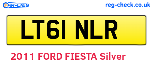 LT61NLR are the vehicle registration plates.
