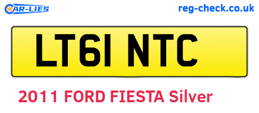 LT61NTC are the vehicle registration plates.