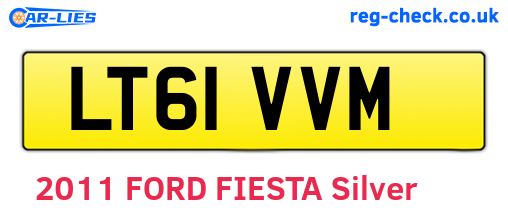 LT61VVM are the vehicle registration plates.
