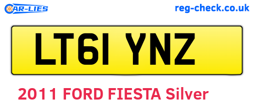 LT61YNZ are the vehicle registration plates.